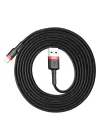 Cafule 1.5 A Lightning ile Uyumlu 2 Metre Şarj Kablosu CALKLF-C19 - Siyah