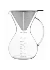 Cam Dripper Kahve Ekipmanı, 600 ml, 4 cup (Chemex Modeli)