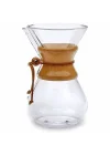 Cam Dripper Kahve Ekipmanı, 600 ml, 4 cup (Chemex Modeli)