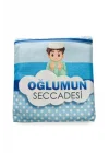 Çantalı Oğlumun Çocuk Seccadesi Mavi