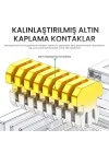 CAT5e RJ45 Jack Ethernet Konnektörü Altın Kaplama 100 Adet