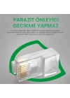 CAT5e RJ45 Jack Ethernet Konnektörü Altın Kaplama 100 Adet