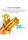 Cat6 1000Mbps Gigabit FTP RJ45 Ethernet Ağ Uzatma Kablosu 3 Metre