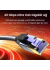 CAT8 40Gbps Gigabit FTP 2000Mhz RJ45 Ethernet Ağ Kablosu 5 Metre