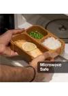 Çatal ve Kaşıklı Bento Beslenme Kutusu Seti - Caramel 1286845