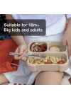 Çatal ve Kaşıklı Bento Beslenme Kutusu Seti - Caramel 1286845