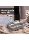Çatal ve Kaşıklı Bento Beslenme Kutusu Seti - Caramel 1286845