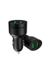 CC2TF Çift USB Çıkışlı Qualcomm QC 3.0 Araç Şarj Cihazı