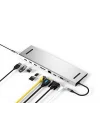 CDG-CNV80 Type-C to 10in1 Macbook Notebook Port Çoklayıcı (3xUSB 3.0+HDMI+USB 3.1 Type-C + RJ45 + SD/TF)