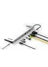 CDG-CNV80 Type-C to 10in1 Macbook Notebook Port Çoklayıcı (3xUSB 3.0+HDMI+USB 3.1 Type-C + RJ45 + SD/TF)