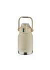 Çelik Termos Matara Phone Holder 1000Ml Beyaz