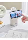Çelik Termos Matara Phone Holder 1000Ml Beyaz