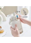 Çelik Termos Matara Phone Holder 1000Ml Beyaz