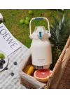 Çelik Termos Matara Phone Holder 1000Ml Beyaz