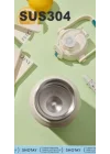 Çelik Termos Matara Phone Holder 1000Ml Beyaz