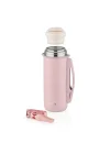 Çelik Termos Sıcak Tutma 12 Saat Pembe 1260ml Büyük Kapasite