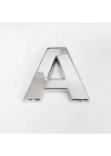 Mey İthalat® Cemax A Harfi  3,75 cm Krom Yapışkanlı