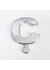 Mey İthalat® Cemax Ç Harfi  3,75 cm Krom Yapışkanlı