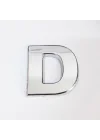 Mey İthalat® Cemax D Harfi  3,75 cm Krom Yapışkanlı