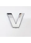 Mey İthalat® Cemax V Harfi  3,75 cm Krom Yapışkanlı