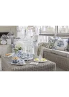 Cflwr Blok Baskı Çiçek Vazosu, 7 x 6