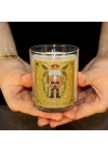 Charm Lab Candle – Kurşun Asker (Nutcracker) Tasarımlı Mum, Sarı Renk Temalı, 135 g Doğal Bio Balmumu, 40 Saat Yanma Süresi, Cam Kavanoz, Şık Bristol Kutulu, Yılbaşı Koleksiyonu Hazır Hediye