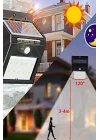 Chermik Pır Hareket Sensörlü 20 Led Solar Güneş Enerjili Su Geçirmez Duvar Lambası