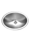 CHO-1800-1 Opus Serisi Gömme Paslanmaz Çelik Oval Kase Lavabo Taşma