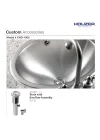 CHO-1800-1 Opus Serisi Gömme Paslanmaz Çelik Oval Kase Lavabo Taşma