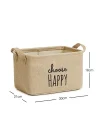 Choose Happy Baskılı Sepet //30x21x18