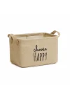 Choose Happy Baskılı Sepet //30x21x18