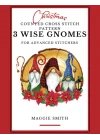 Christmas Counted Cross Stitch Pattern for Advanced Stitchers | 3 Wise Gnomes: Adult Level Full Color Chart Book with Floss List
