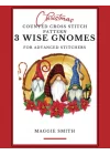 Christmas Counted Cross Stitch Pattern for Advanced Stitchers | 3 Wise Gnomes: Adult Level Full Color Chart Book with Floss List