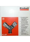 Çift Girişli Basınçlı Hava Çıkış Borusu C. R3/8 (Kompresör Aksesuarı, 2li hava dağıtıcı, 2x hızlı bağlantı, pirinçten) - 4139680