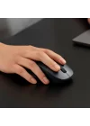 Çift Modlu Kablosuz Fare 2 Siyah 2.4GHz ve Bluetooth Çift Modlu Bağlantı Sessiz 1200 DPI Hassas Sensör Simetrik Hafif 62g İki Cihaz Arasında Dikişsiz Anahtarlama LED Göstergesi Büyük