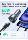 Çift PD Type-C Çıkışlı 50W Araç Çakmaklık Şarj Cihazı
