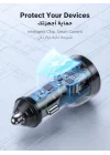 Çift PD Type-C Çıkışlı 50W Araç Çakmaklık Şarj Cihazı