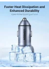 Çift PD Type-C Çıkışlı 50W Araç Çakmaklık Şarj Cihazı