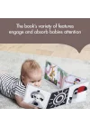 Çift sayfalı ilk kitap, yumuşak bebek kitabı, 0+ ay, duygu defteri bebek, siyah-beyaz, 2 sayfa, 7 eğlenceli aktivite, duyuları, yetenekleri ve görme yeteneğini destekler, karın zamanı, Boho