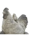 Çiftlik Evi Polystone Horoz Heykel, 8 x 5 x 12, Beyaz