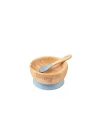 Citron Vakum Tabanlı Organik Bambu Kase Seti - Blue 1073605