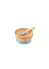 Citron Vakum Tabanlı Organik Bambu Kase Seti - Blue 1073605
