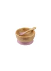 Citron Vakum Tabanlı Organik Bambu Kase Seti - Blush Pink 1073612