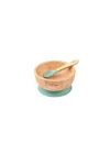 Citron Vakum Tabanlı Organik Bambu Kase Seti - Green 1073599