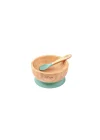 Citron Vakum Tabanlı Organik Bambu Kase Seti - Green 1073599