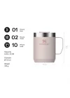 Classic Legendary Termos Bardak 0.23 Litre - Hammertone Rose Quartz | Paslanmaz Çelik