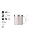 Classic Legendary Termos Bardak 0.35 Litre - Hammertone Rose Quartz | Paslanmaz Çelik