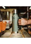 Classic Legendary Vakumlu Termos 1.4 Litre - Yeşil (Hammertone Green) | Paslanmaz Çelik | 40 saat boyunca sıcak veya soğuğu tutar, sızdırmaz ve bulaşık makinesinde yıkanabilir, BPA içermeyen yalıtımlı