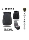 Classone BP-IT300 Gladiator Serisi 15.6 Uyumlu Notebook Çantası - Siyah