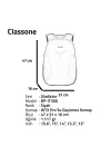 Classone BP-IT300 Gladiator Serisi 15.6 Uyumlu Notebook Çantası - Siyah